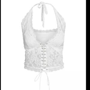 I.AM.GIA NWT White Lace Bralette top Quinn S